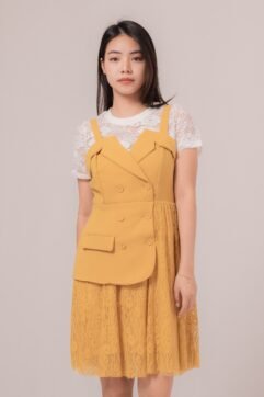 Reatha Overall Lace Dress 591336