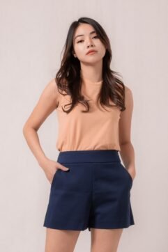 Cathlyn Basic A-Line Shorts 82436