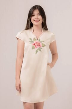 Aiming Sateen Embroidery Dress 85887