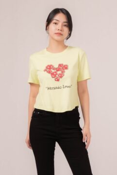 Lyomi Love Embossed Tee Top 85853