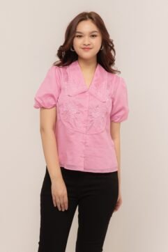 Nammi Anglaise Puff Sleeves Top 85777