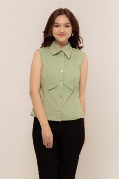 Marvei Tailored Sleveless Shirt Top 85784