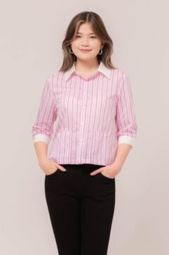 Mella Stripes Shirt Top 7360