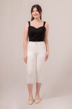 Glenda Double Button Unfinished Pants 5193