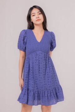 Carter Anglaise Puff Sleeves Dress 5225073