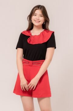 Zheva Pearl Neckline Romper 85923