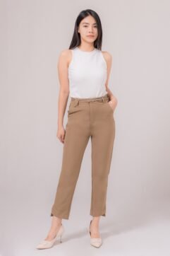 Herra Belted Slit Pants 576