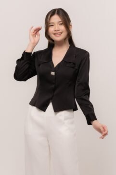 Finley Rhinestones Sateen Top CC30710