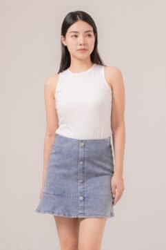 Klave Flare Mini Denim Skirt 5180-2