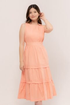 Zerlina Pleated Tiered Dress 525306-1