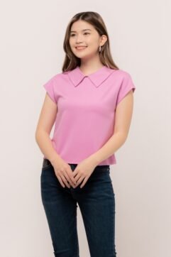 Navira Collar Cap Sleeve Top 525216