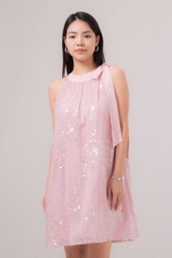 Erliva Sequin Halter Neck Dress 85807