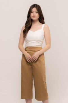 Elodya Belted Cullottes Pants 85713