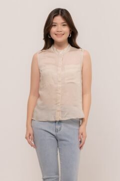 Jesla Double Pocket Sleevesless Top CC29873