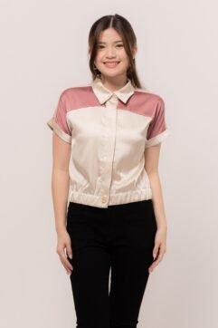 Evolve Two-Tone Sateen Top CC30706