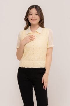 Pristina Anglaise Scallop Top 524832-1