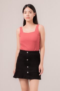 Ceanna Flare Mini Denim Skirt 5180-1