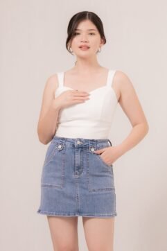 Navila Pocket Denim Skirt 5198