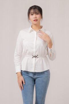 Dacre Belted Long Sleeves Top 85706
