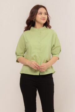 Vivian Stand Collar Top 7236