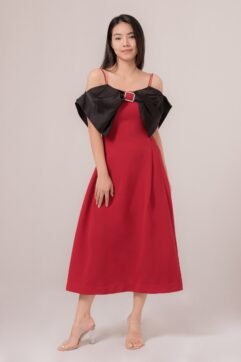 Anthea Off Shoulder Bow Dress 85834