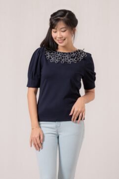 Lavela Flowers Patch Top 85695