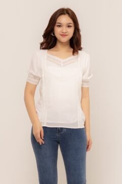 Neuri Pleated Anglaise Top 85717