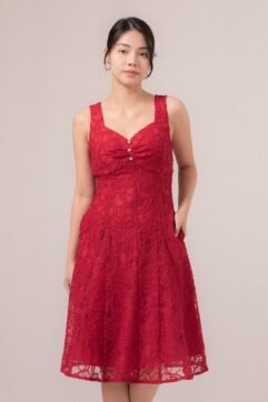 Dweny Lace Sleeveless Dress 85745