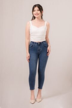 Devonne Ripped Waist Denim Pants 5201