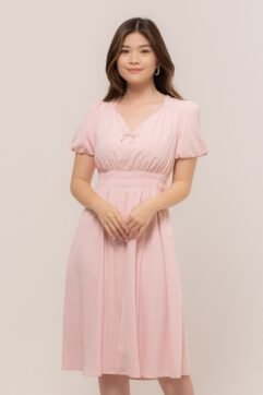 Fevila Puff Sleeves Dress 85827