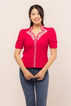 Anelia Embroidery Cheongsam Top CC30515-1