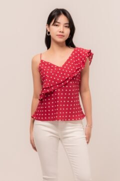 Dissy Ruffle Polkadot Top 85655