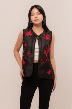 Qingming Embroidery Tassel Vest 85894