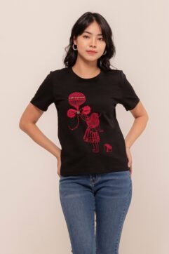 Fiamma Ribbon Printed Top CC30177