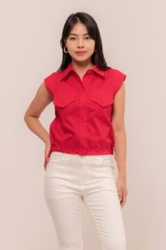Rueben Drawstring Shirt Top 7163