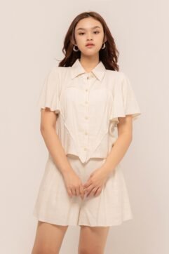 Hyleas Heart Ruffle Sleeves Set CC31342-CC31343