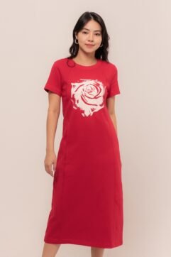 Ornella Rose Printed Dress CC31652