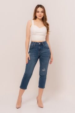 Bonnie Ripped Denim Pants 5211
