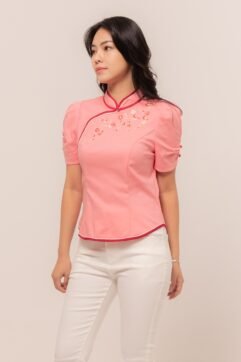 Lijing Embroidery Cheongsam Top CC32025