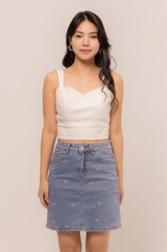 Giulia Coquette Denim Skirt 5232