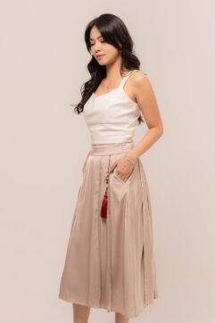 Xinran Pleated Tassel Skirt CC30622