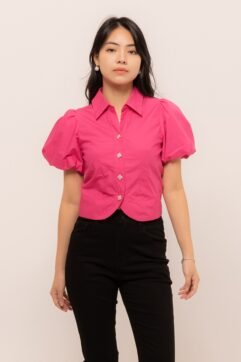 Cleva Puff Sleeves Top 525062-1
