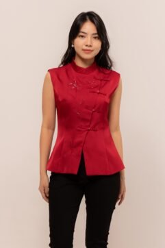 Zhihao Flower Cheongsam Top CC32027