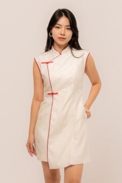 Zhiyun Crinkle Cheongsam Dress CC32067