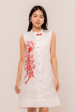 YiZe Embroidery A-Line Dress 85800
