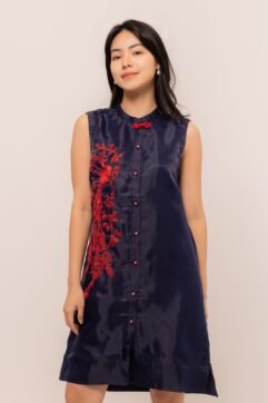 YiZe Embroidery A-Line Dress 85800