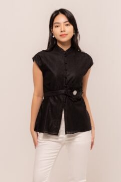 Agracia Flower Belted Top CC32206