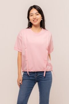 Merva Button Drawstring Top 7047