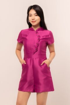 Fanqia Scallop Cheongsam Romper 5262