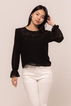 Suorsdey Anglaise Long Sleeves Top 525097